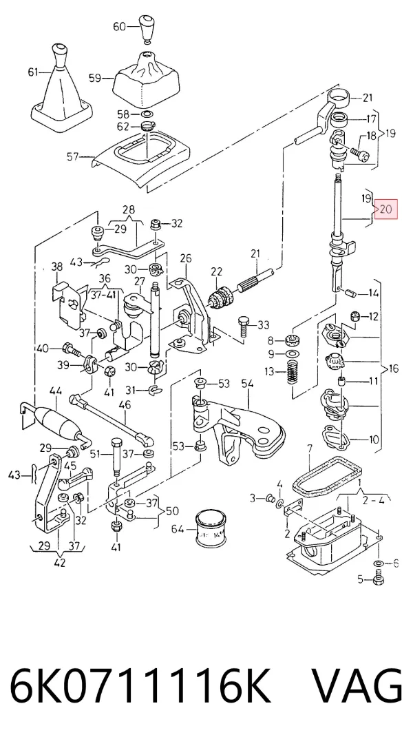 Pomo 6K0711116K VAG