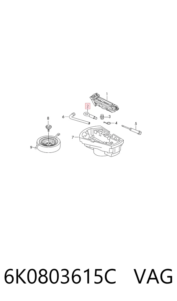 Enganche 6K0803615C VAG