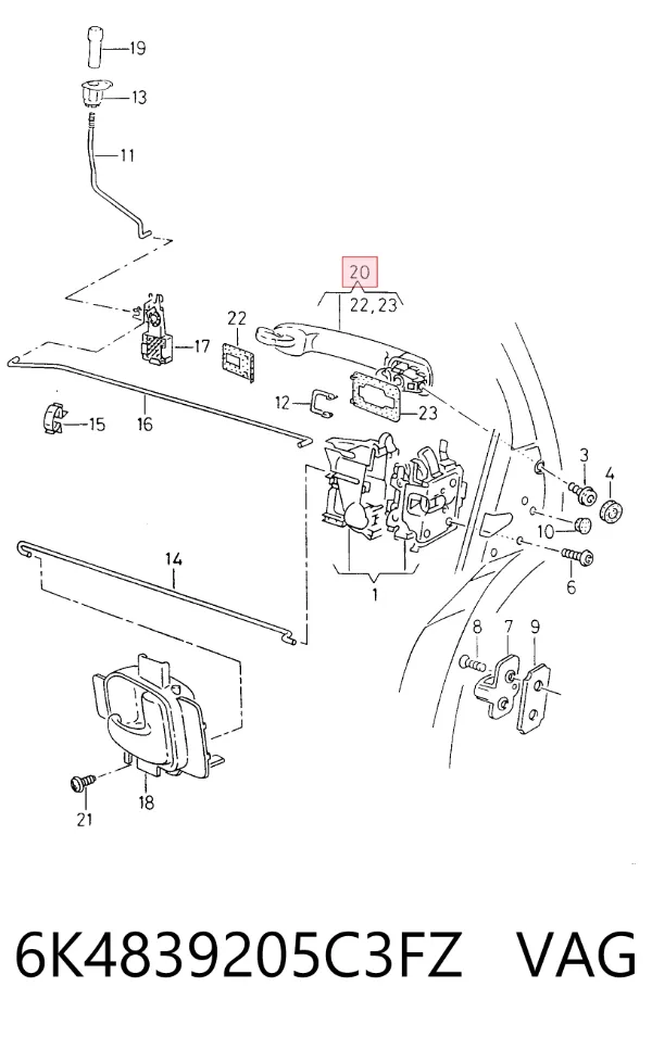  6K4839205C3FZ VAG
