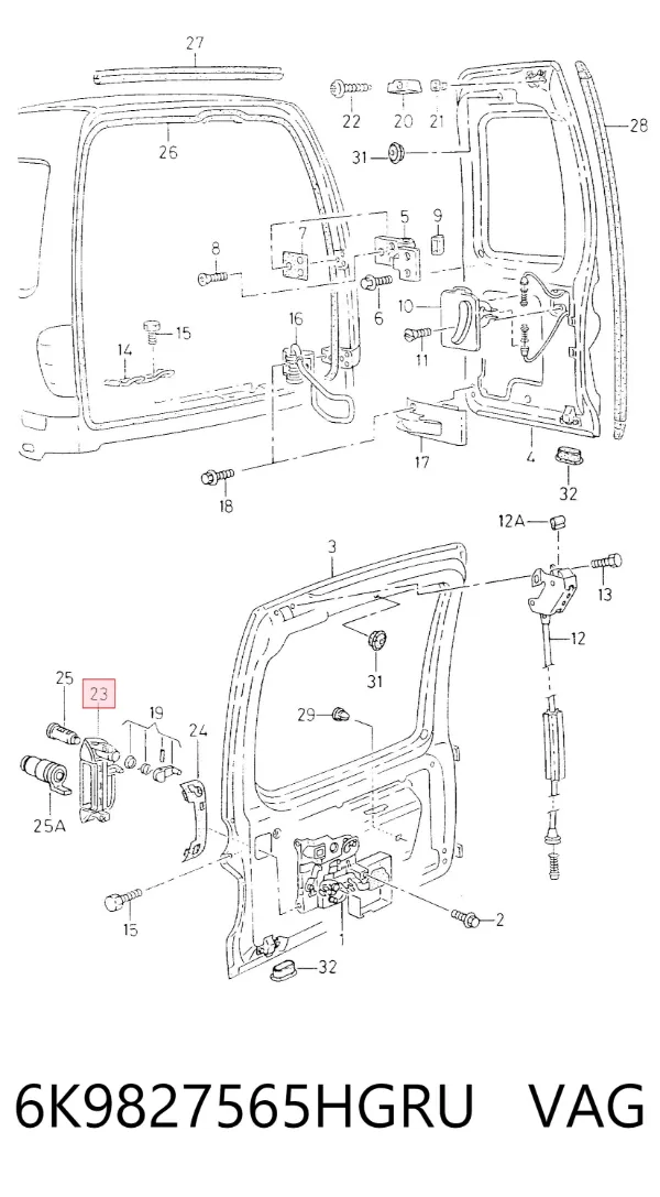  6K9827565HGRU VAG