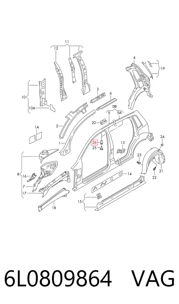  6L0809864 VAG