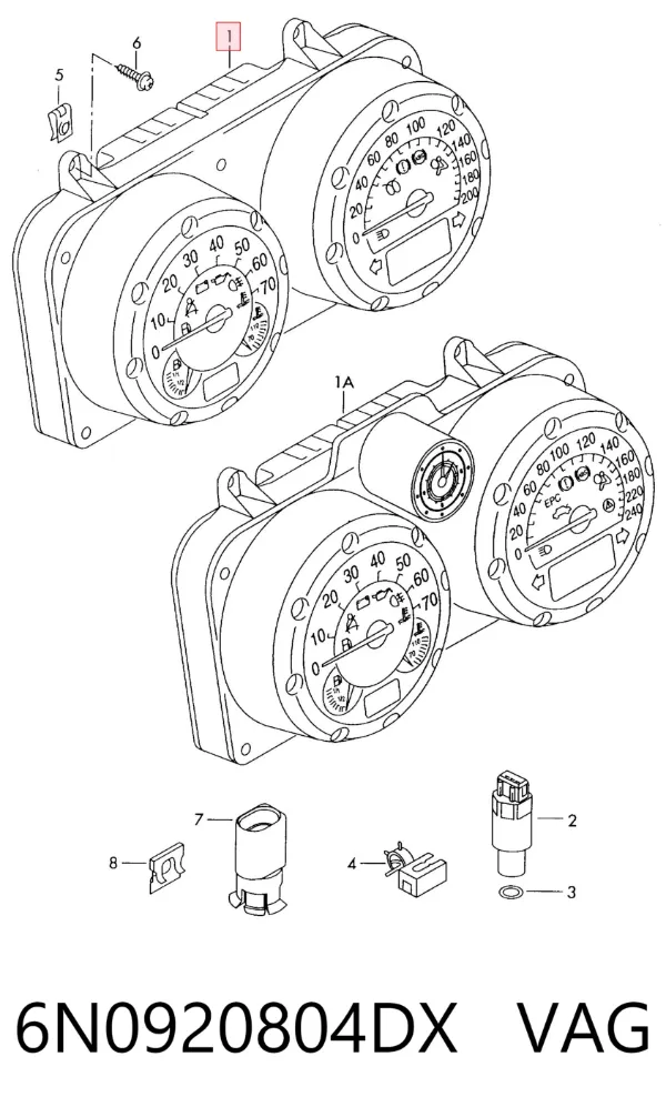 Cuadro instrumentos 6N0920804DX VAG