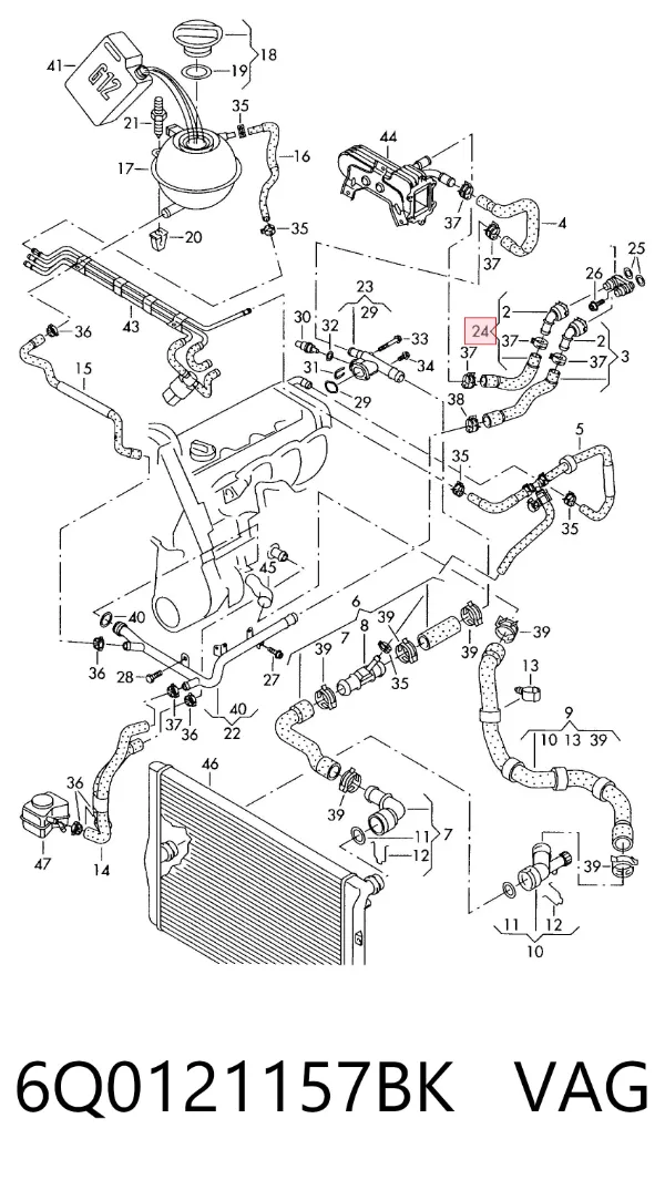  6Q0121157BK VAG