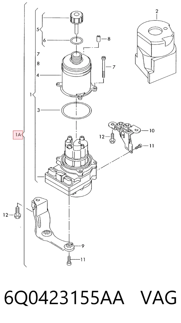 Bomba de dirección 6Q0423155AA VAG