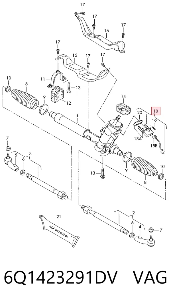 Sensor angulo de giro 6Q1423291DV VAG