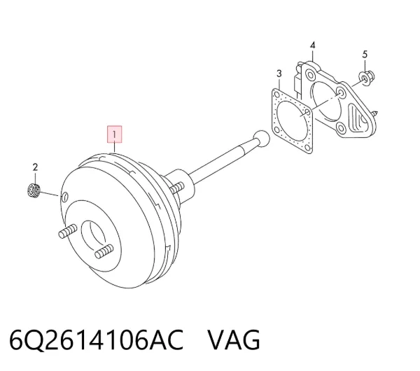 Servofreno 6Q2614106AC VAG