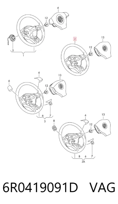 Volante VAG 6R0419091D