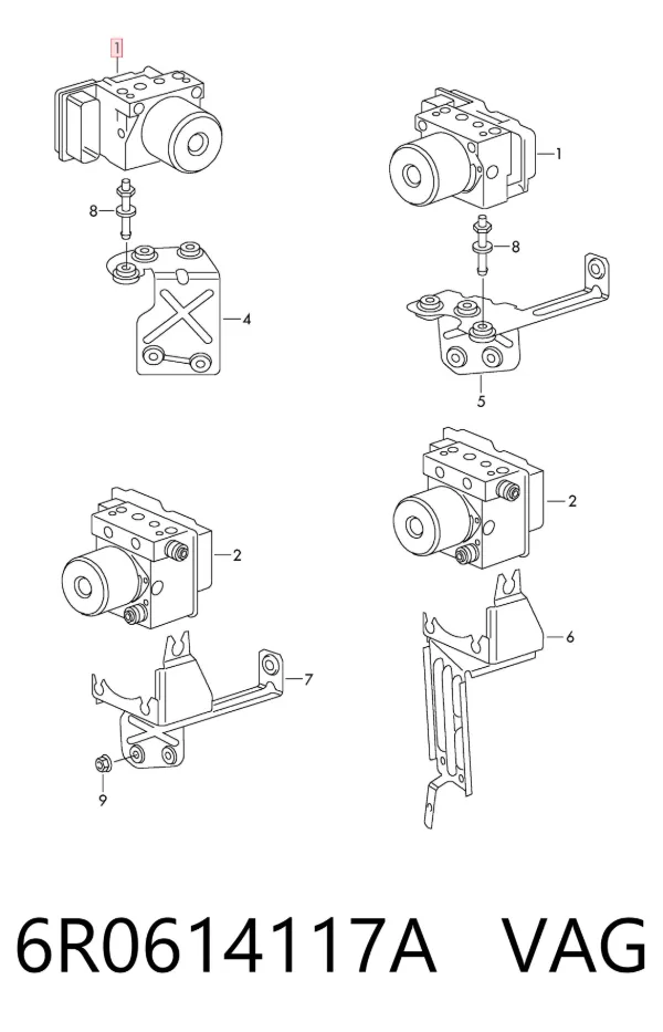 Módulo ABS 6R0614117A VAG