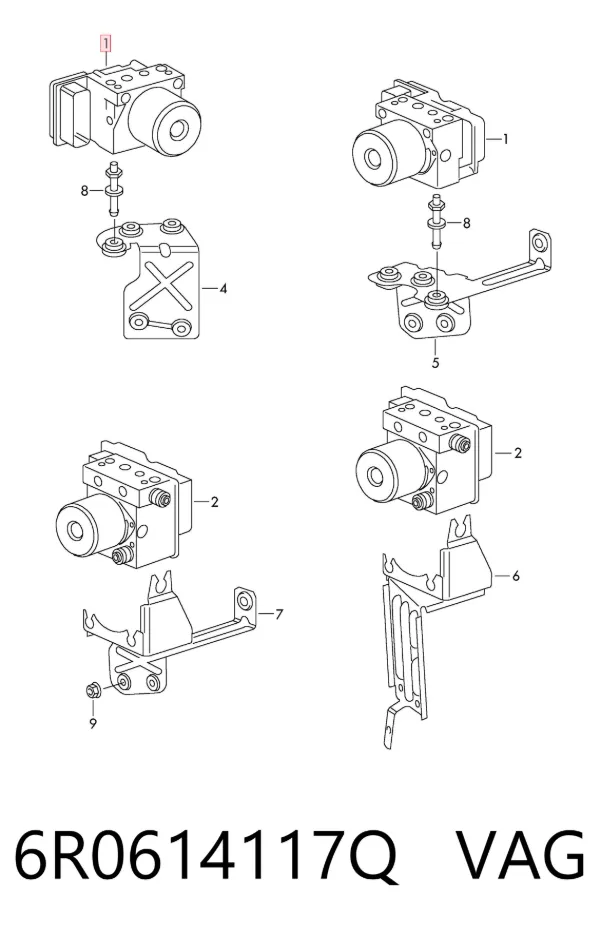 Módulo ABS 6R0614117Q VAG