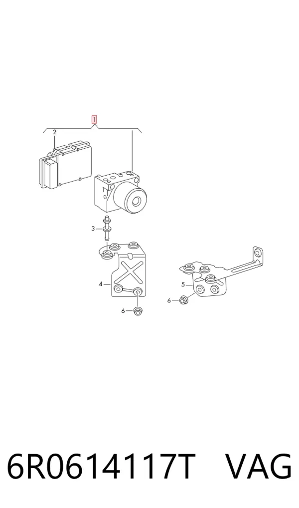 Módulo ABS 6R0614117T VAG