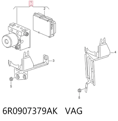Módulo hidráulico de ABS VAG 6R0907379AK