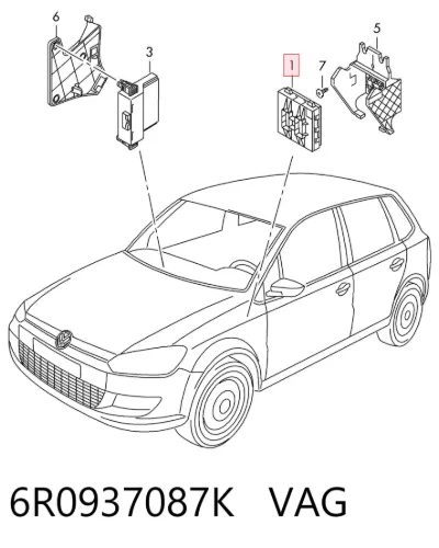 Módulo de confort VAG 6R0937087K