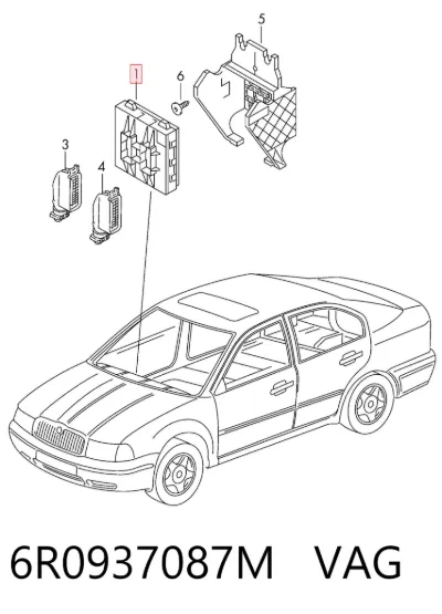 Módulo de confort VAG 6R0937087M