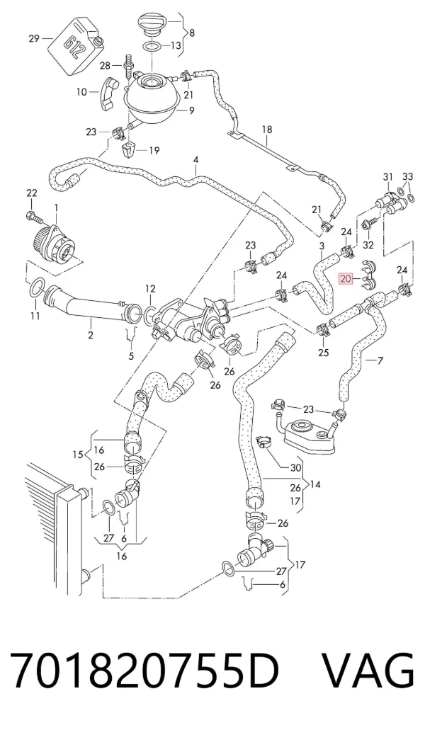  701820755D VAG