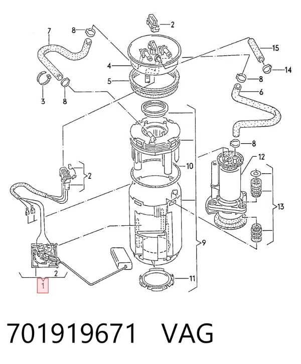 Aforador 701919671 VAG