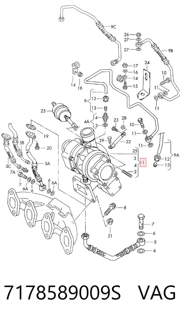 Turbocompresor 7178589009S VAG