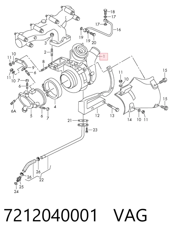 Turbocompresor 7212040001 VAG