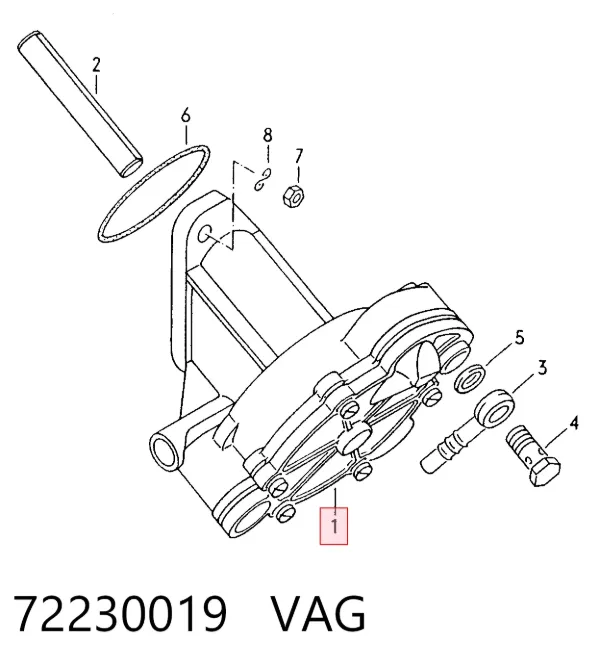 Bomba de vacío 72230019 VAG