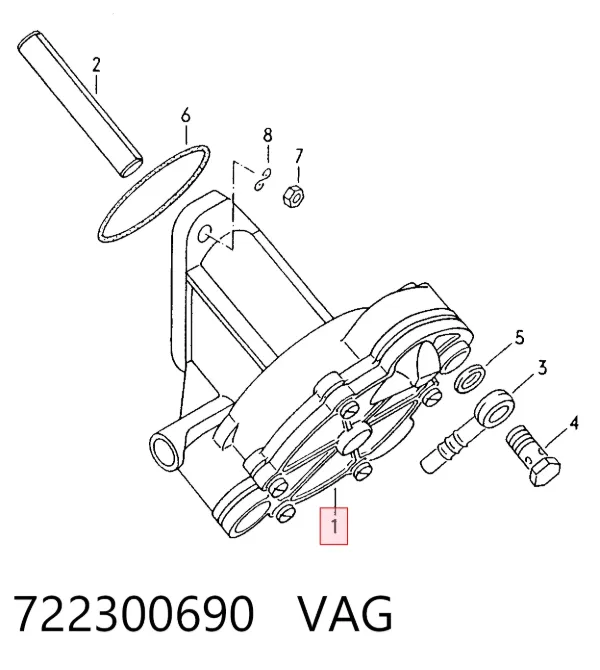 Bomba de vacío 722300690 VAG