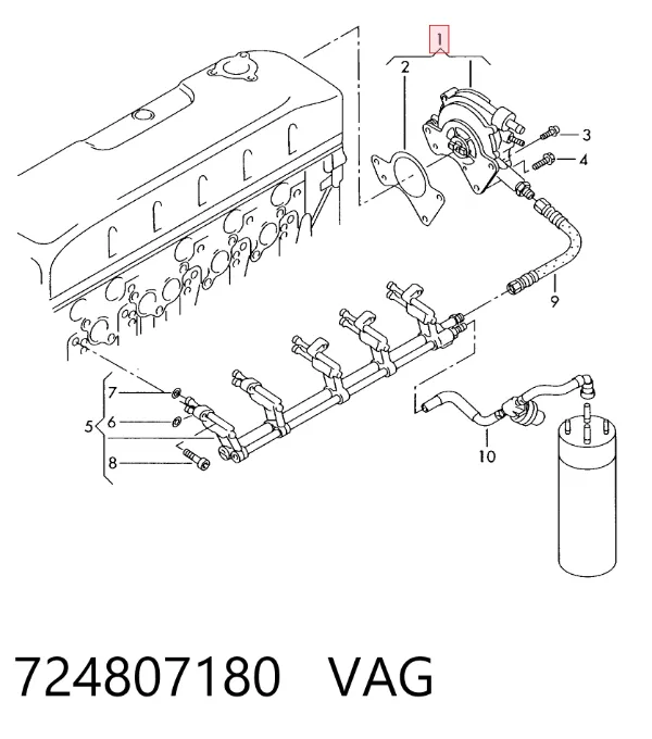 Bomba tándem de combustible 724807180 VAG