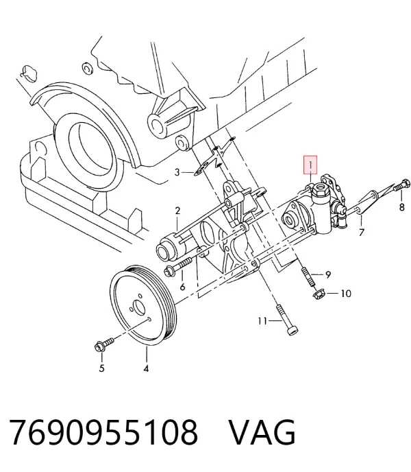 Bomba de dirección 7690955108 VAG