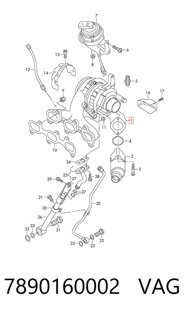 Turbocompresor 7890160002 VAG