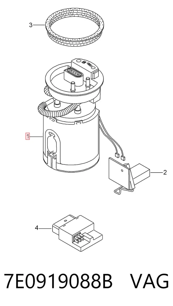 Bomba de gasolina 7E0919088B VAG
