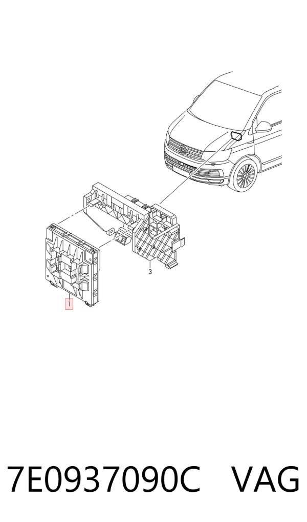 Módulo de confort 7E0937090C VAG