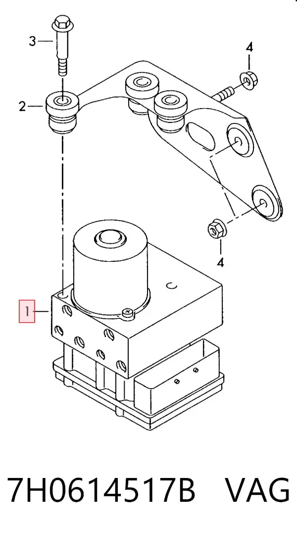 Módulo ABS 7H0614517B VAG