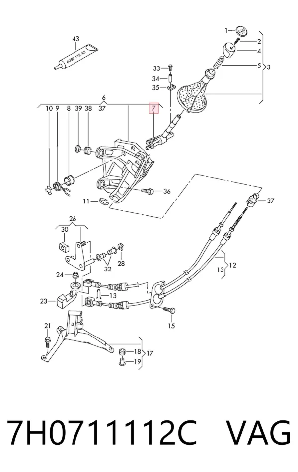 Pomo 7H0711112C VAG