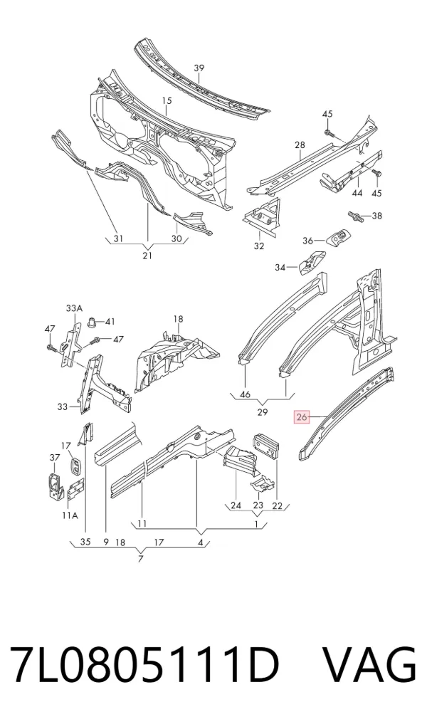  7L0805111D VAG