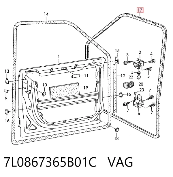  7L0867365B01C VAG