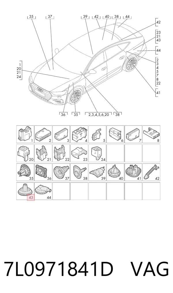  7L0971841D VAG