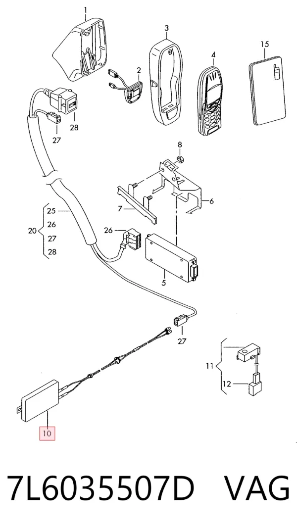 Antena Volkswagen Touareg I