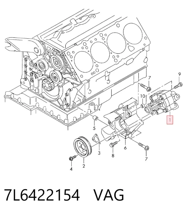 Bomba de dirección 7L6422154 VAG