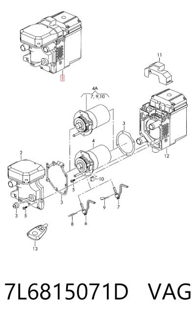 Calefactor autónomo VAG 7L6815071D