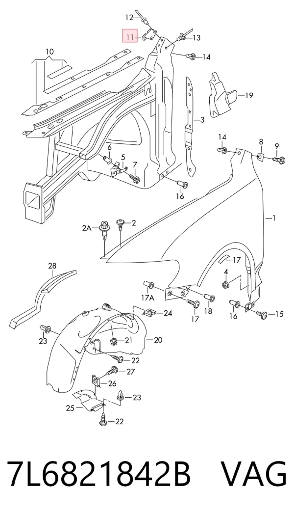  7L6821842B VAG