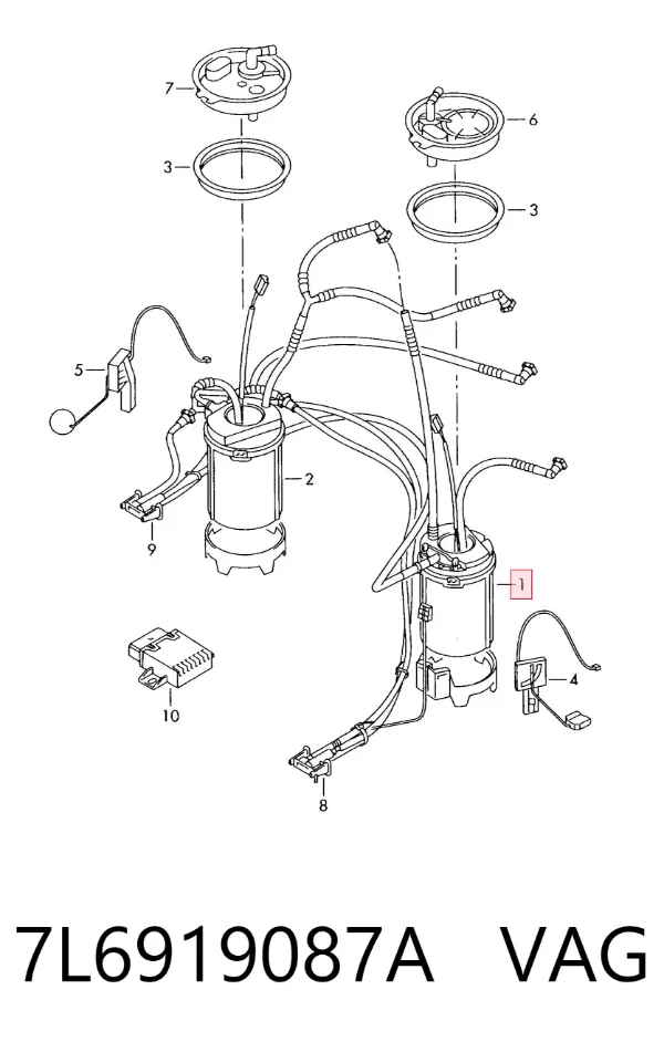 Bomba de gasolina 7L6919087A VAG
