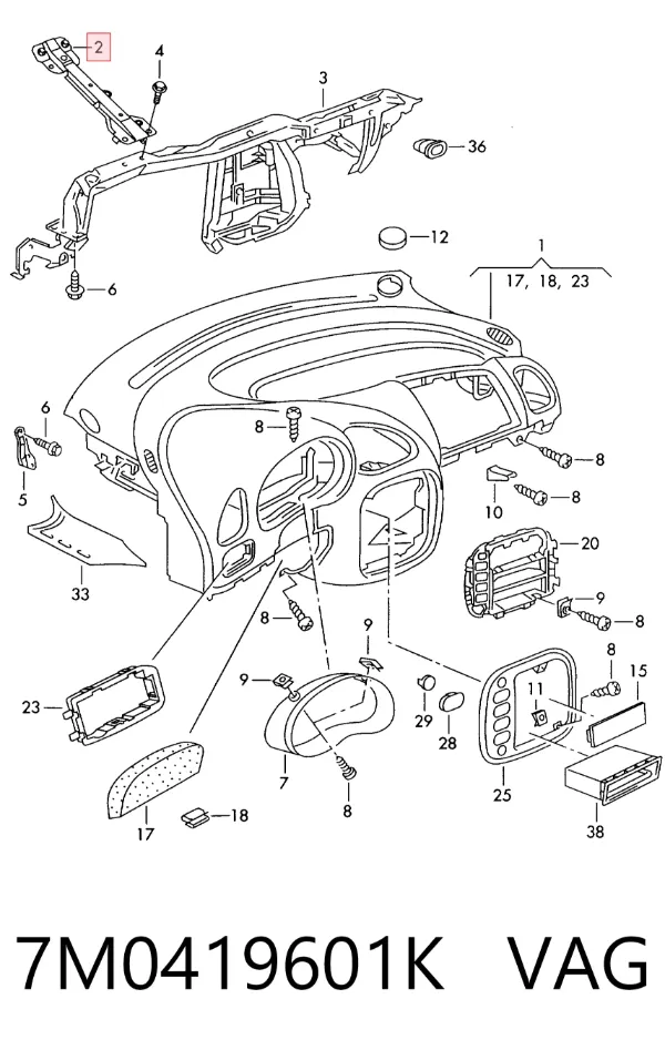  7M0419601K VAG