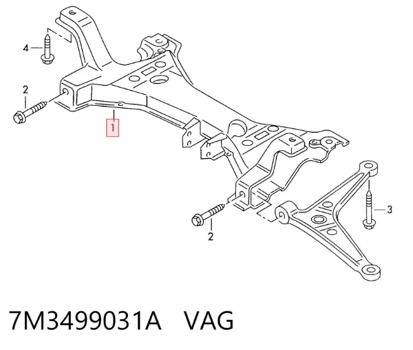 Puente delantero Volkswagen Sharan I