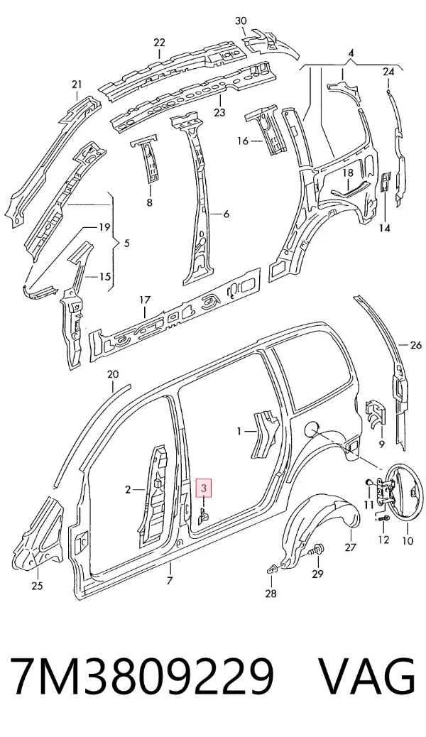  7M3809229 VAG