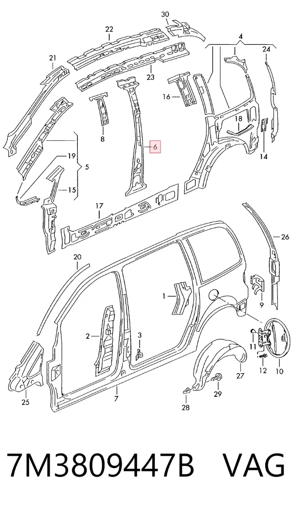  7M3809447B VAG