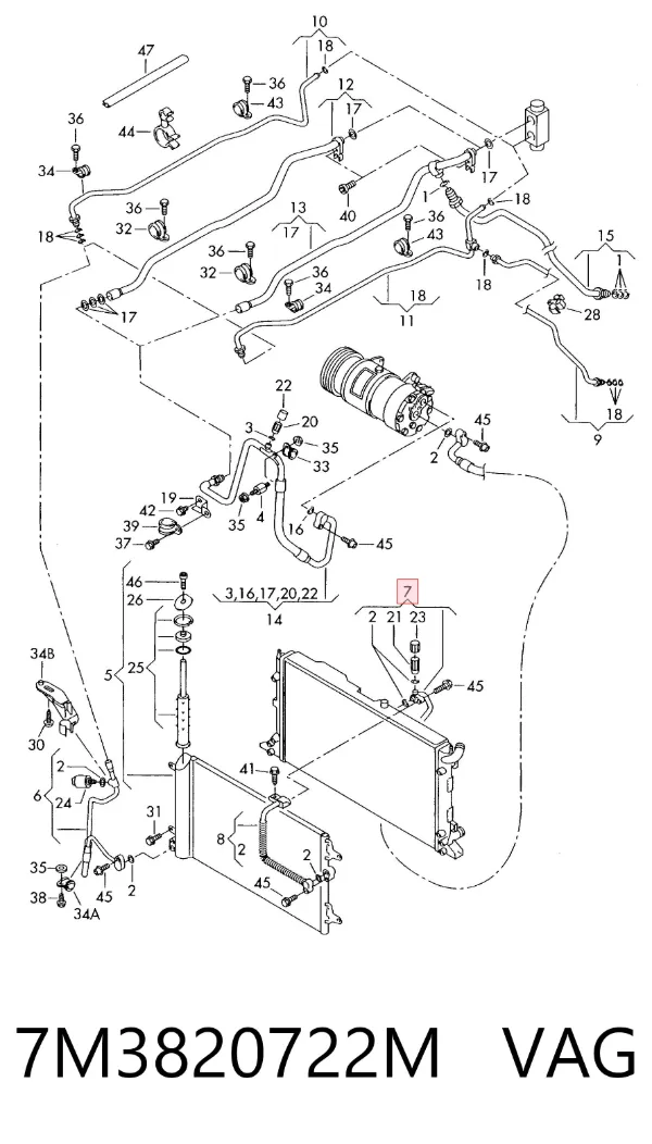  7M3820722M VAG