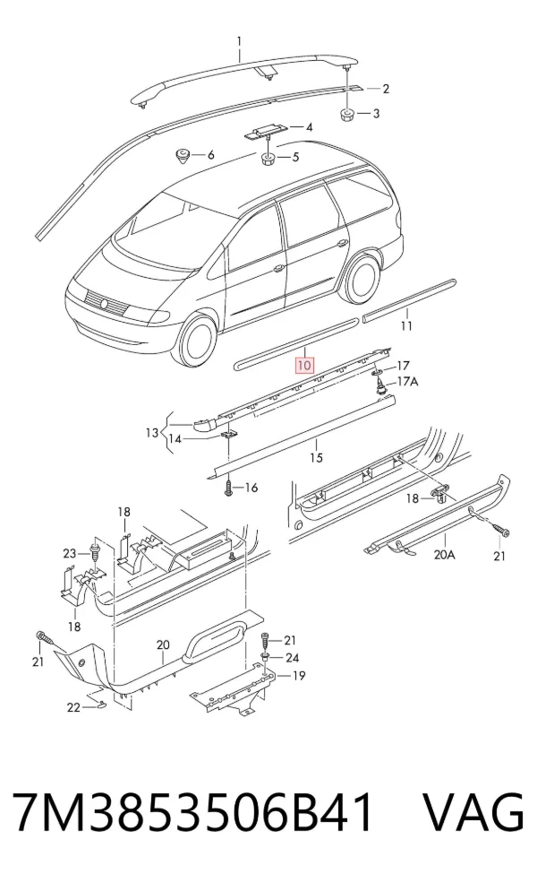  7M3853506B41 VAG