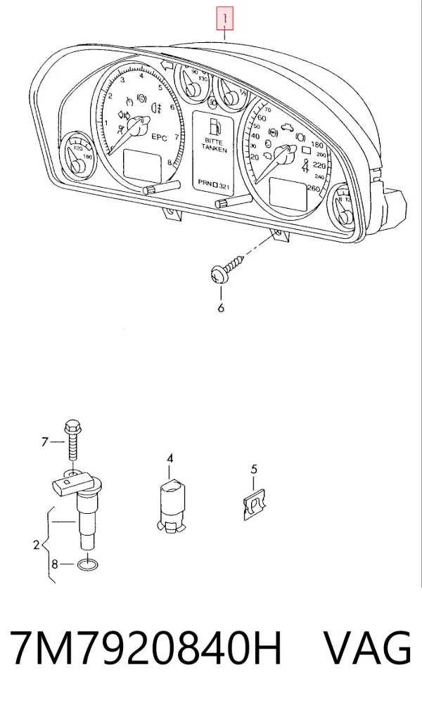 Cuadro instrumentos 7M7920840H VAG