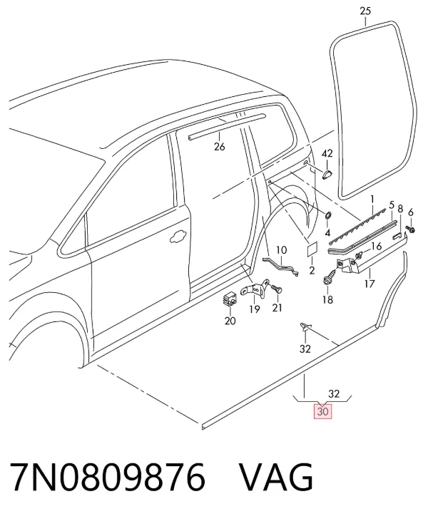  7N0809876 VAG