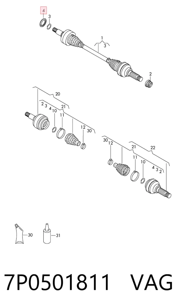  7P0501811 VAG
