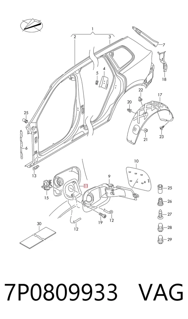  7P0809933 VAG