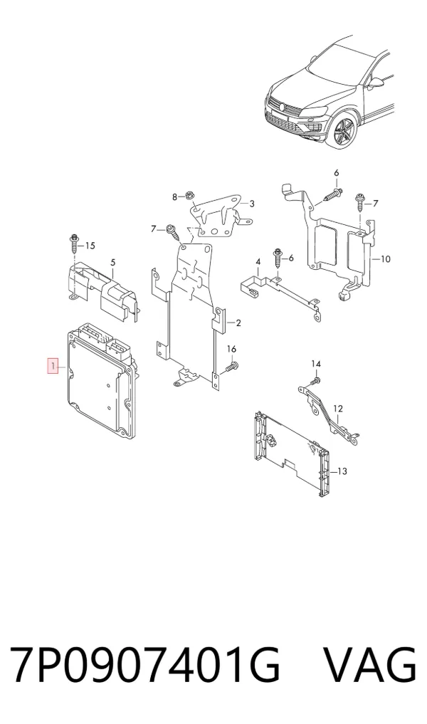 ECU 7P0907401G VAG