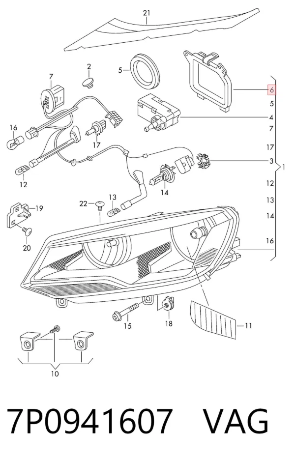  7P0941607 VAG